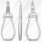 Professional Curved Toenail Clipper with Stainless Steel Precision