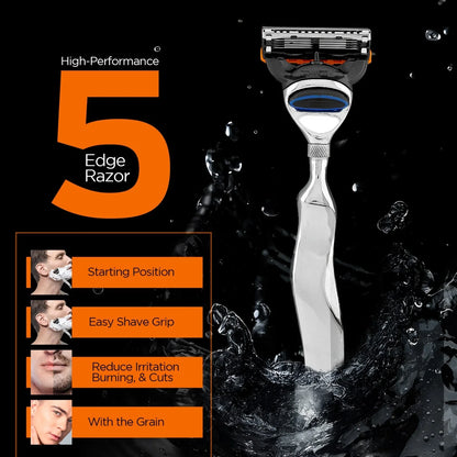 Wavy Stainless Steel Blade 5 Razor