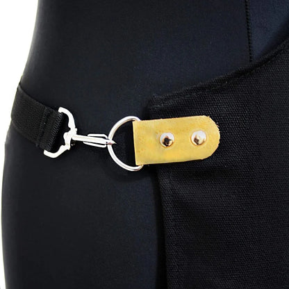Barber Waterproof Apron with Pockets & Leather Straps