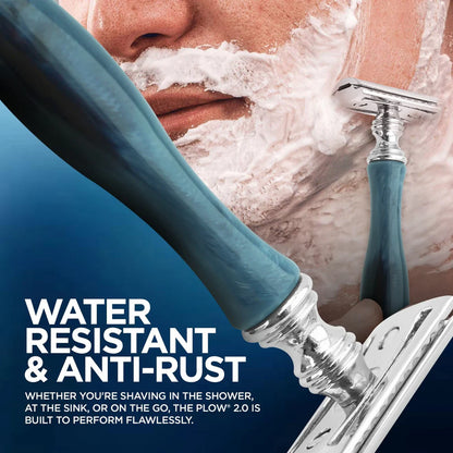 Navy Blue Handle Double Edge Safety Razor