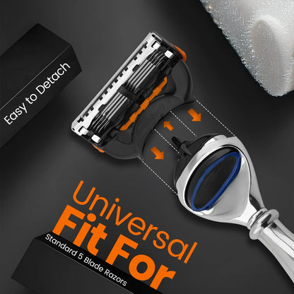 Vase Shape Stainless Steel 5 Blade Metal Razor