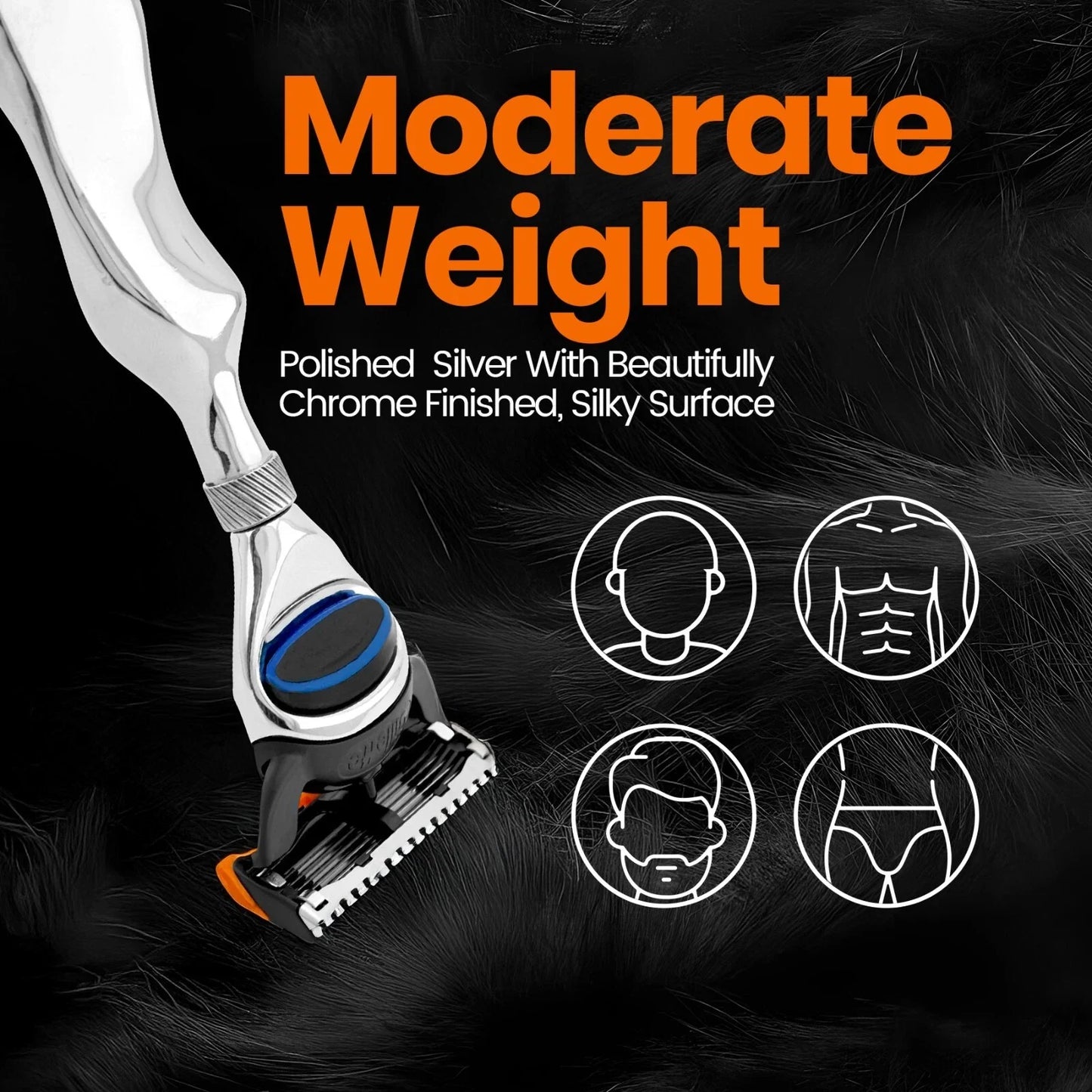 Wavy Stainless Steel Blade 5 Razor