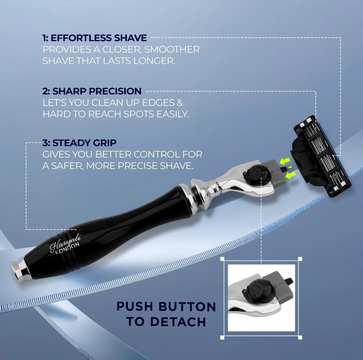 Poweredge 3 Razor Buy Apex Black 3 Edge Razor for Men – BrushnBlade