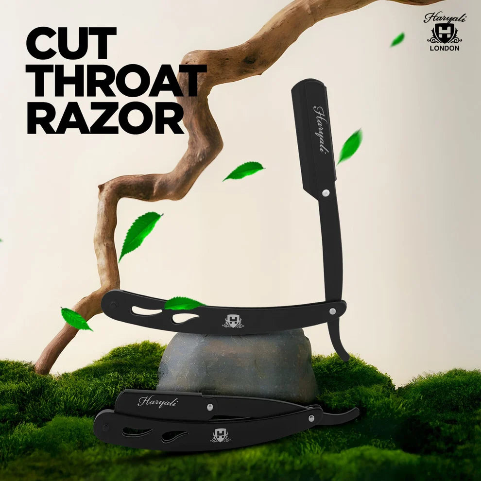 Cut Work Stainless Steel Replaceable Blade Cut Throat Razor