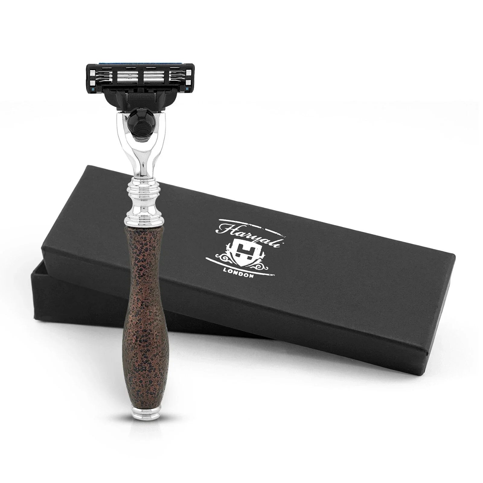 Antique Metallic Maroon 3 Edge Razor