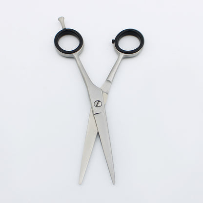 Professional silver 6.5-inch hair cutting scissor with fixed screws for salon-quality hair trimming